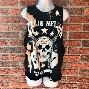 Willie Nelson Tank Handmade! NWOT
